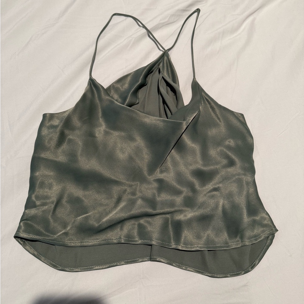 Zara Olive Green Women's Top